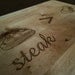 Steak is Greater than Tofu  CUTTING BOARD