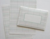 Offset printed Grey Ledger stationery set of 10