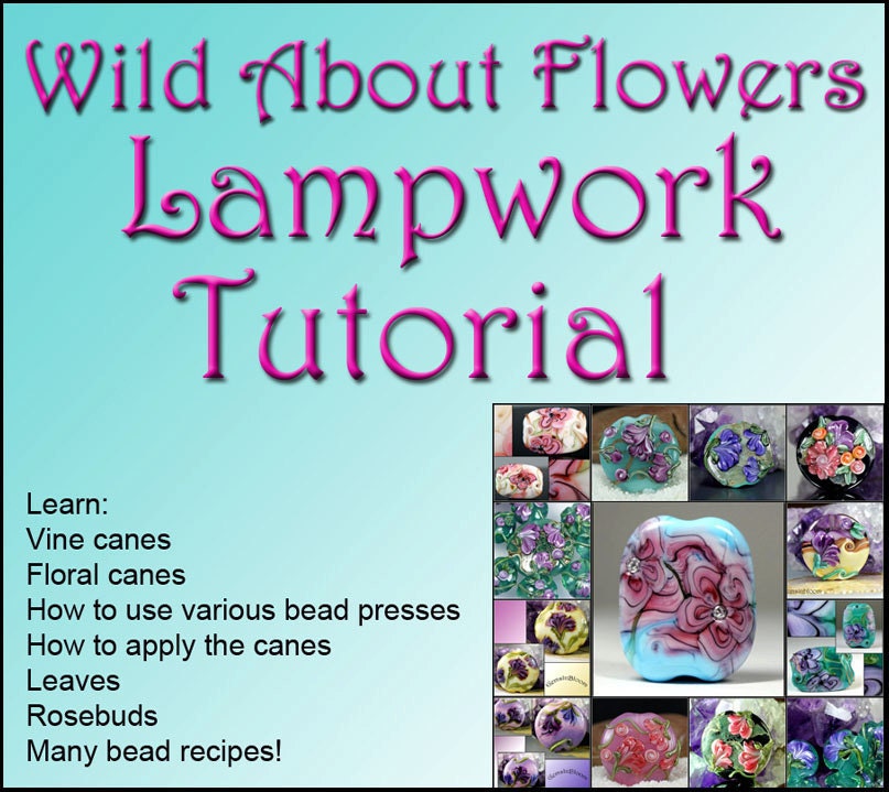 Gems In Bloom Wild About Flowers - Instant Download Lampwork Tutorial Instruction PDF