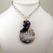 Purple Shell, Glass, and Pearl Necklace - Plums of Penglai