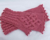 Pattern Wristwarmers-Mittens-Fingerless Knit feat. Celtic Knot(double-pointed needles version)-PDF Pattern/Digital File