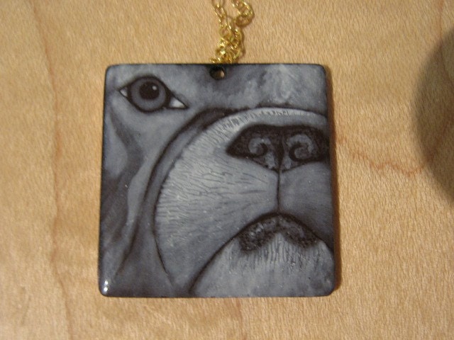 Grisaille dog