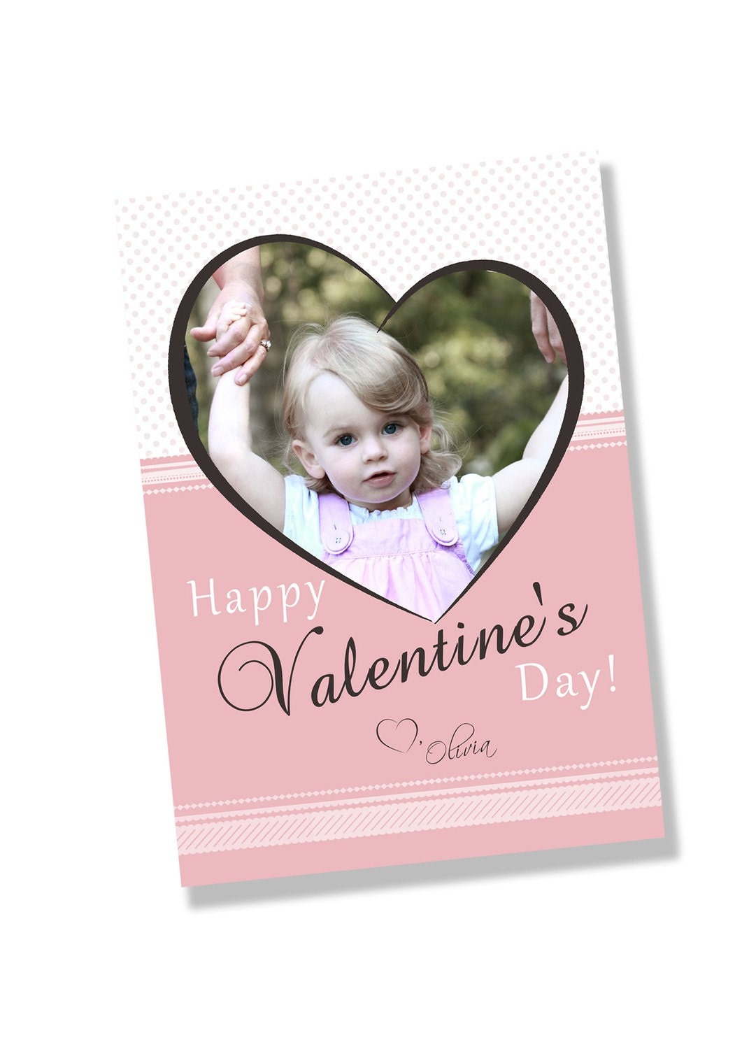 Retro Pink and Brown Printable Holiday Card Il_170x135