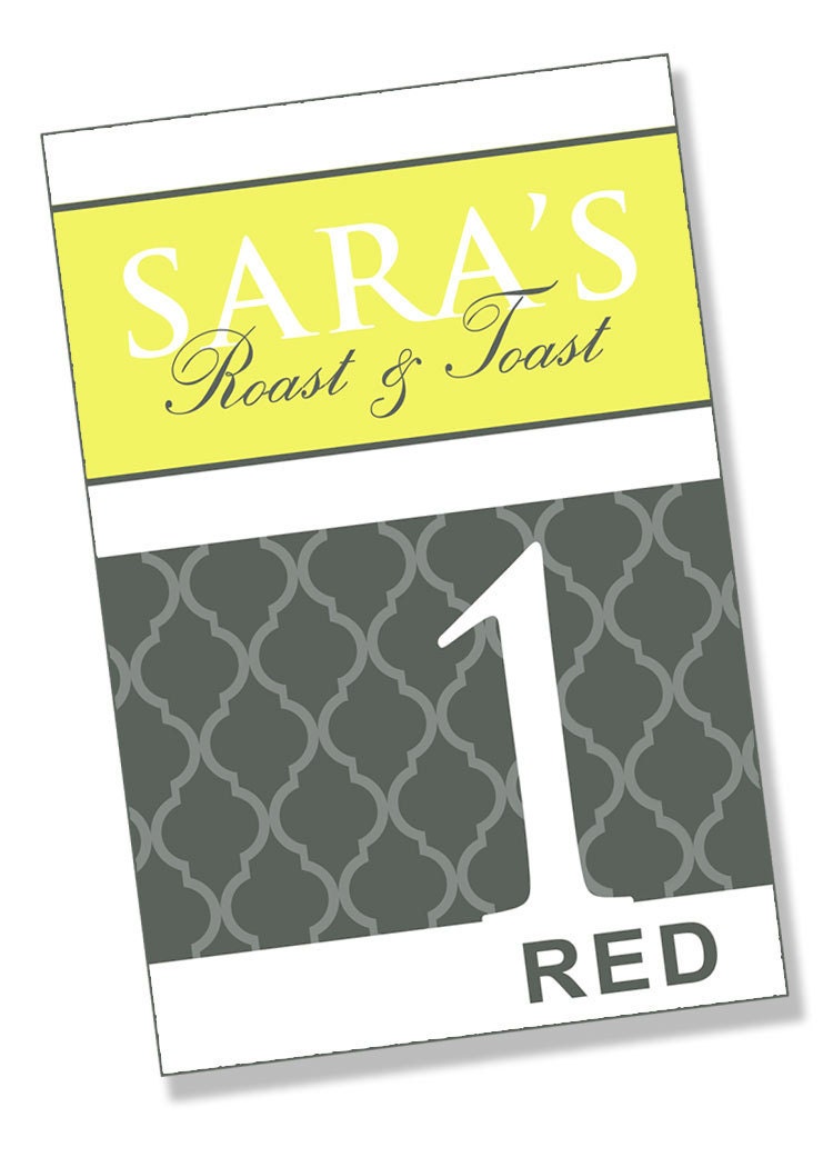 WINE TASTING PARTY Printable Label and Scorecard Il_570xn