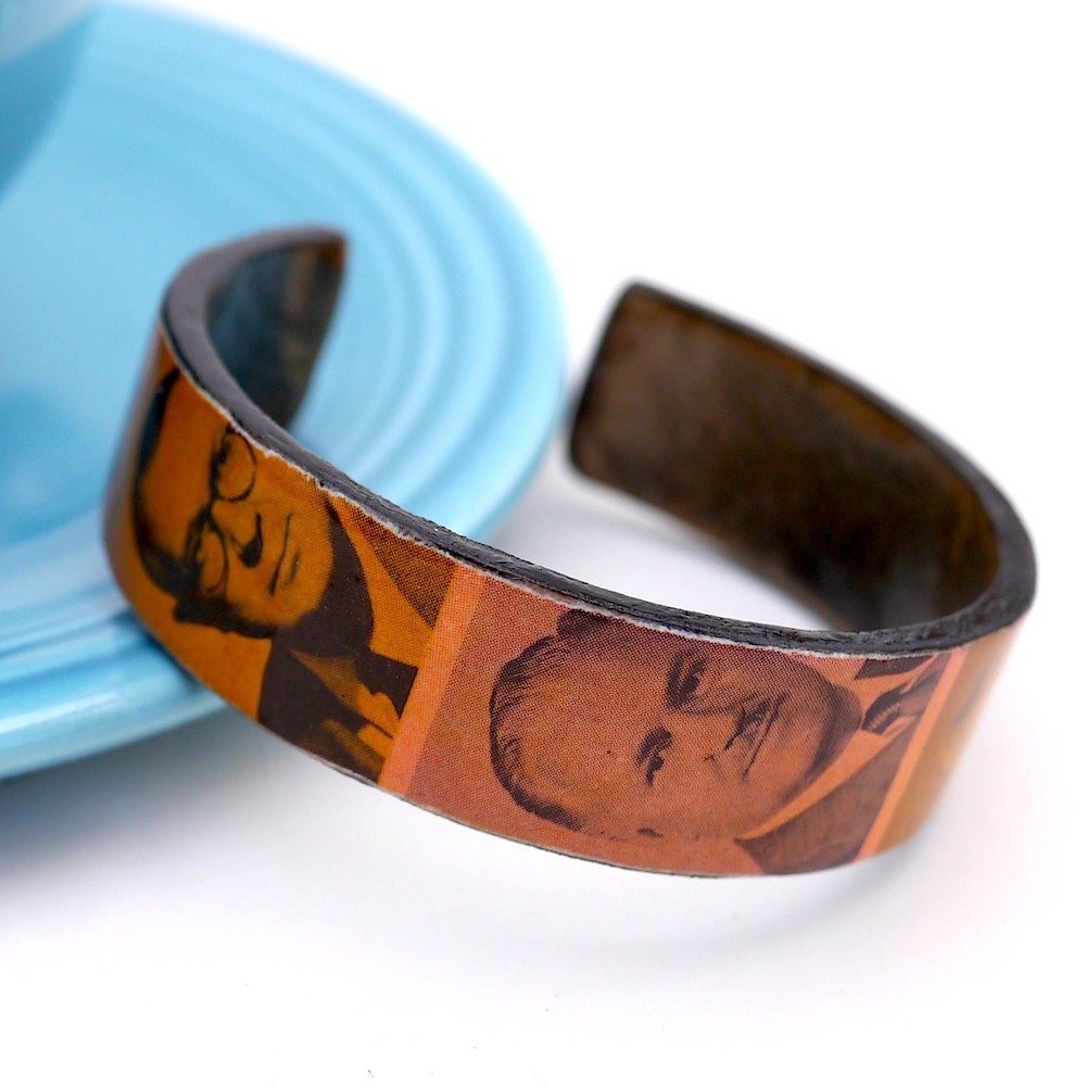 Yearbook - Recycled Paper Cuff Bracelet