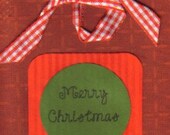 Handmade Merry Christmas Greeting Card
