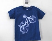 Toddler tshirt organic Bike That's How I Roll screen printed 2T 4T 6T