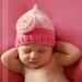 Lil Briar Rose Baby Hat Beanie in Cotton           Available in Blues, Lavender, Yellow & Mint Green