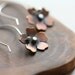 Cherry Blossom Earrings in Copper & Silver