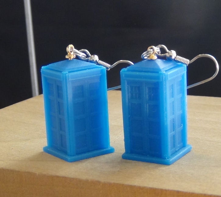 Doctor Who 3D Tardis Earrings