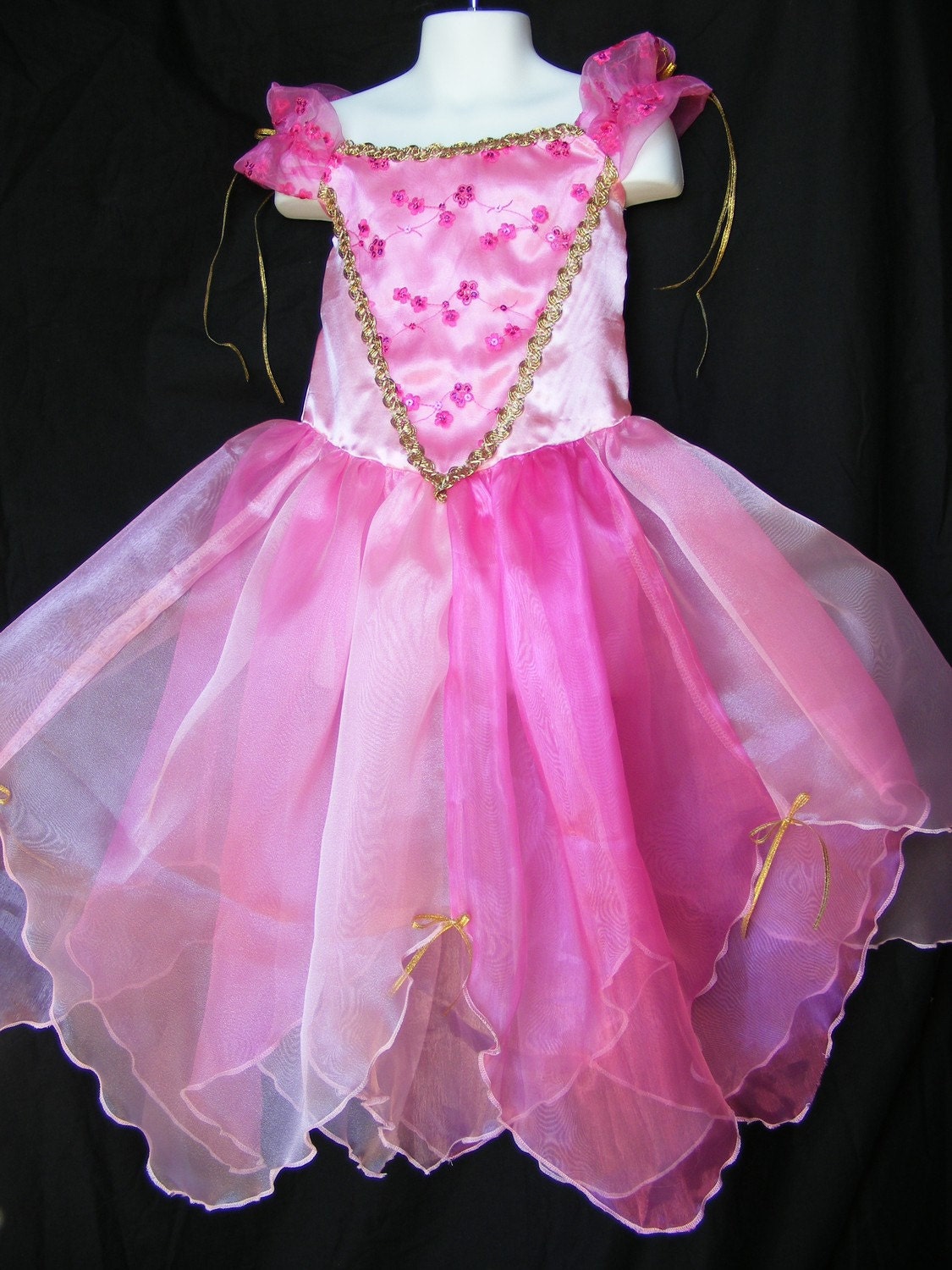 Fushia Pink, Fairy Princess Dress/Costume for Little Girl
