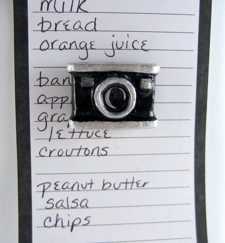 Camera magnet - cute fridge magnets, mini camera, kitchen decor, refrigerator magnets