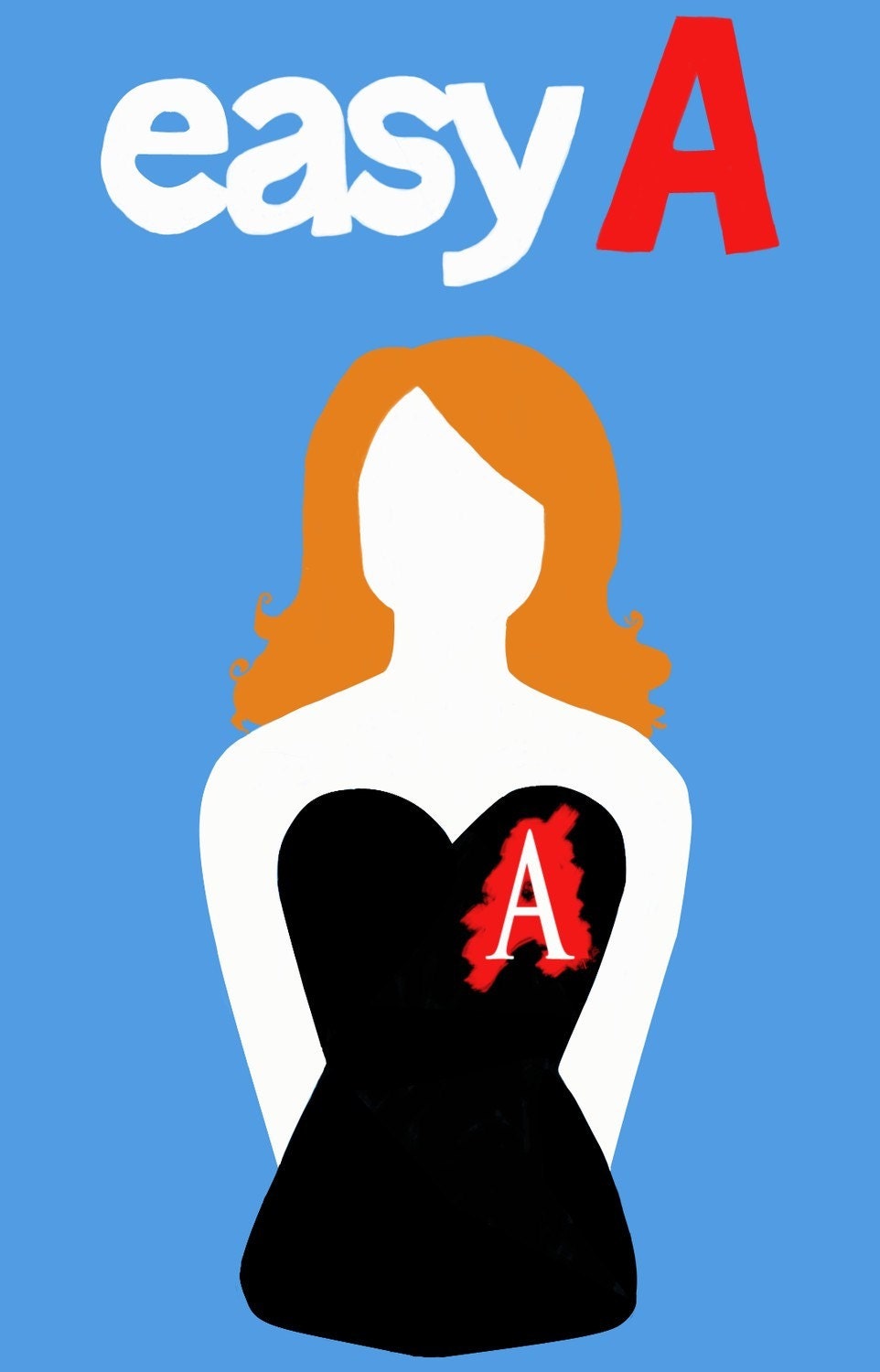 EASY A graphic print