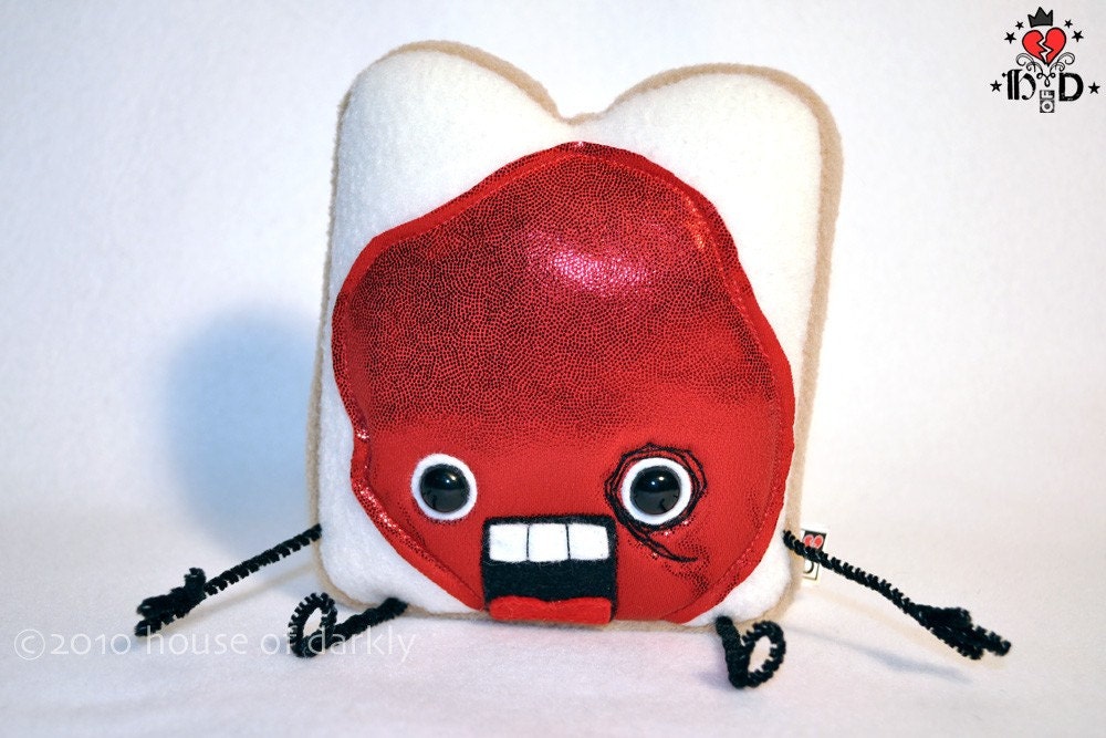 Crazy toast plush - Strawberry jam version