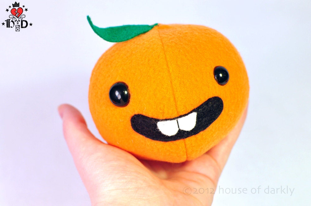 derpy Florida Orange plush citrus fruit softie