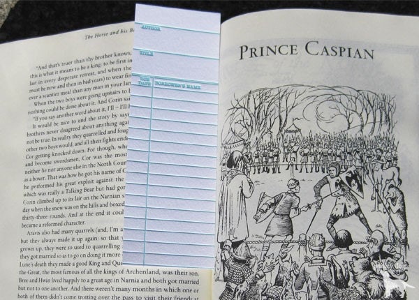 Library Card - Letterpress Bookmark