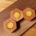 beehive modular candle holder - (set of three) modern cherry candle holders