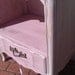 vintage nightstand pink shabby french chic distressed cottage provincial table prairie paris apt
