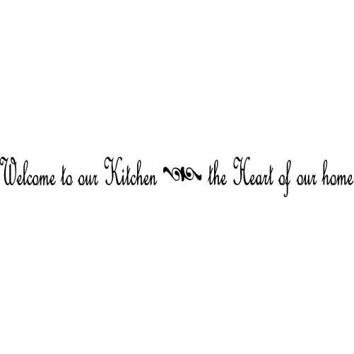 Welcome To Our Kitchen - SMALL - Vinyl Wall Decal, Sticker