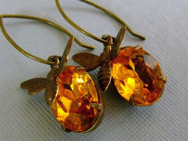 Honey Bee Earrings