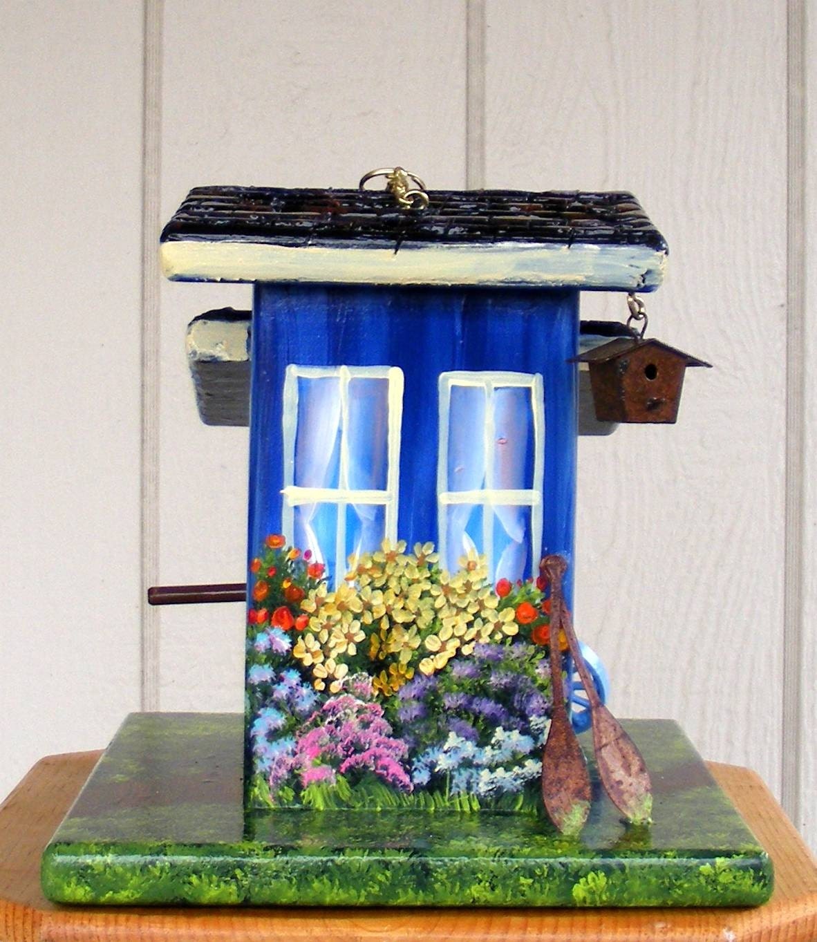 Blue Bird House, Handcrafted