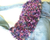 SALE-  Jean Purse with Berry Blend Knit Flap