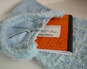SALE- Blues Away Fuzzy Jean Purse
