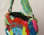 OOAK Dolphin Cove Freeform Embellished Purse