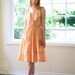 Vintage Peach Summer Dress - Size Small/Medium