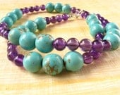 Amethyst and Turquoise Necklace - Egyptian Oasis