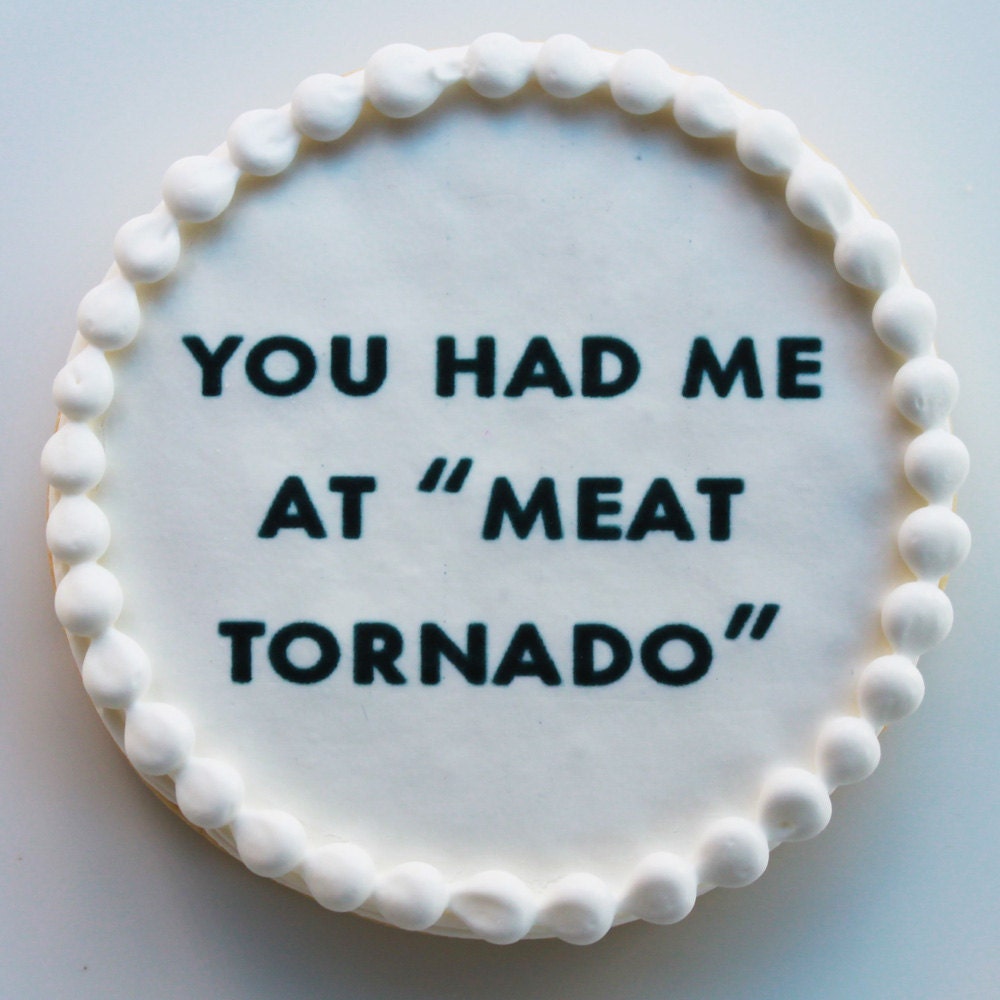 Ron Swanson Valentine Cookie Gift Box (Vanilla) Half Dozen - MADE TO ORDER