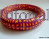 Mosaic Cane Bangle  Bracelet Tutorial