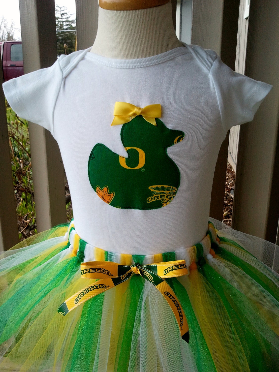 University of Oregon Duck's Fan Girl's Onesie