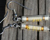 Vintage Fuse Earrings Steampunk Cyberpunk Cyber Electronic Geek Hotrod Gearhead Motorcycle