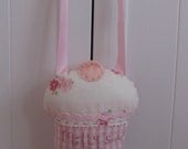 Laura Ashley Fabric Cupcake Door hanger Sign PERSONALISED Girl's room Custom Made Il_170x135