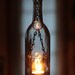 Eco-friendly wine bottle lantern - CLEAR - now on SALE