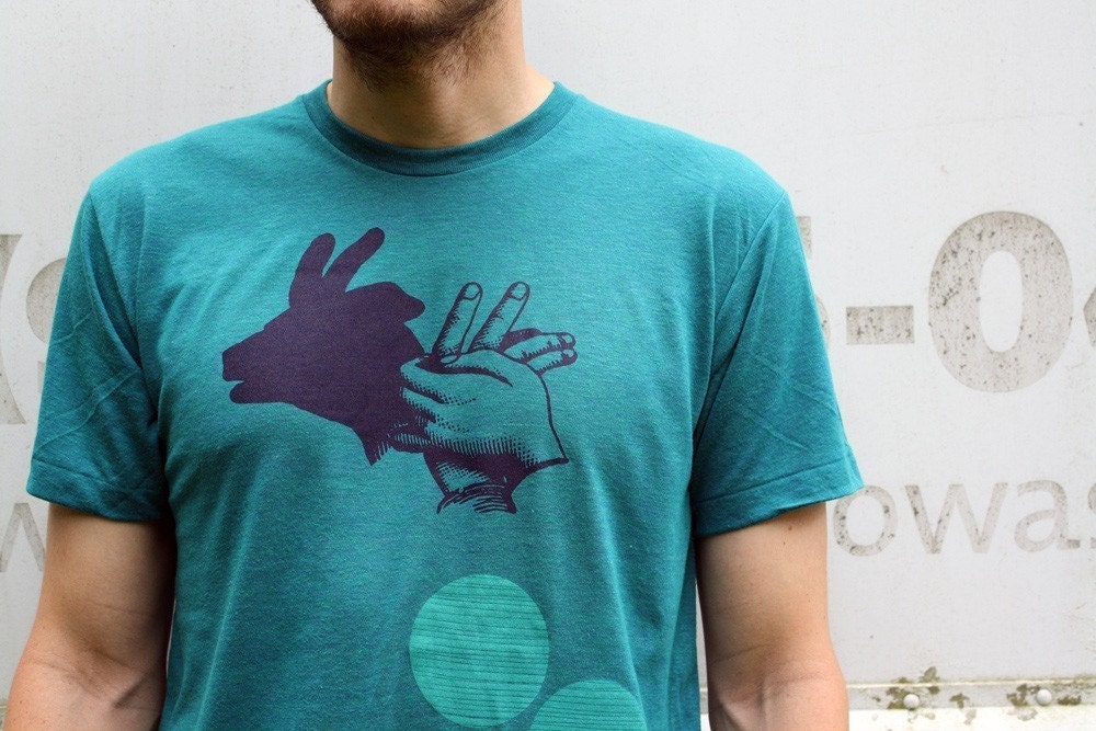 SALE chamois shadow puppet tee, unisex