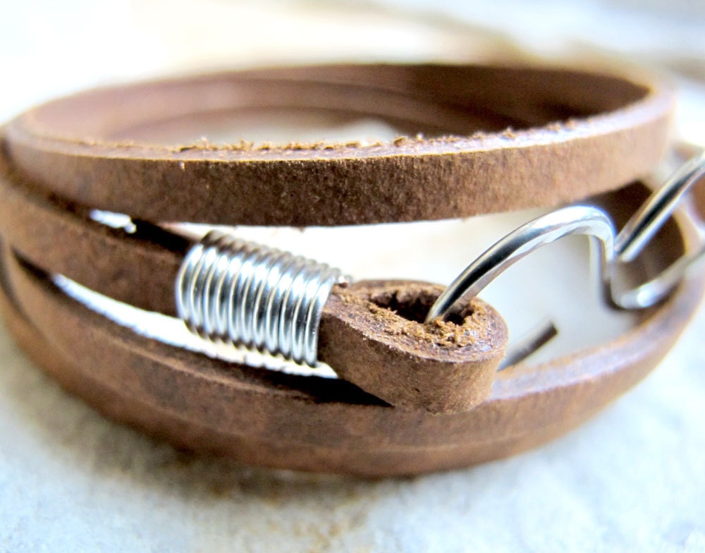 Infinity Mini - Brown Leather Wrap Bracelet