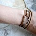 Infinity Mini - Brown Leather Wrap Bracelet