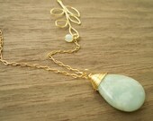 Long Stone and Branch Necklace