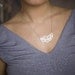 Small Pentagon Necklace in Gold