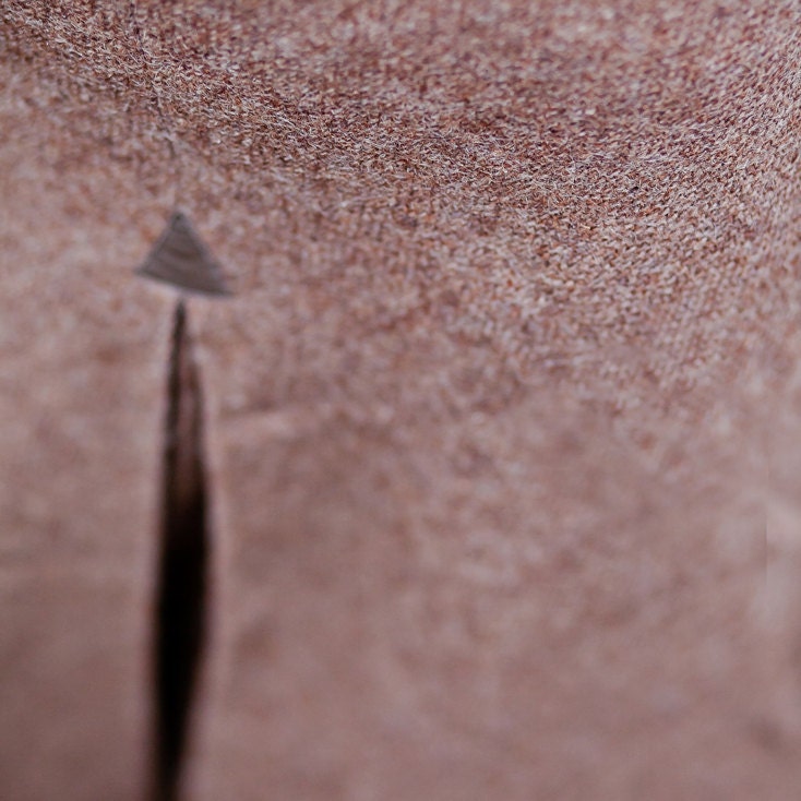 1960's Style Vintage High Waist Skirt in Brown