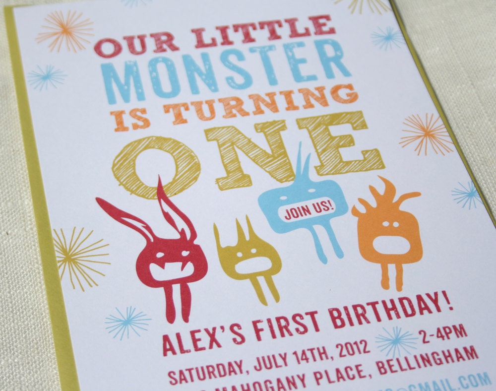 Monsters Invitations