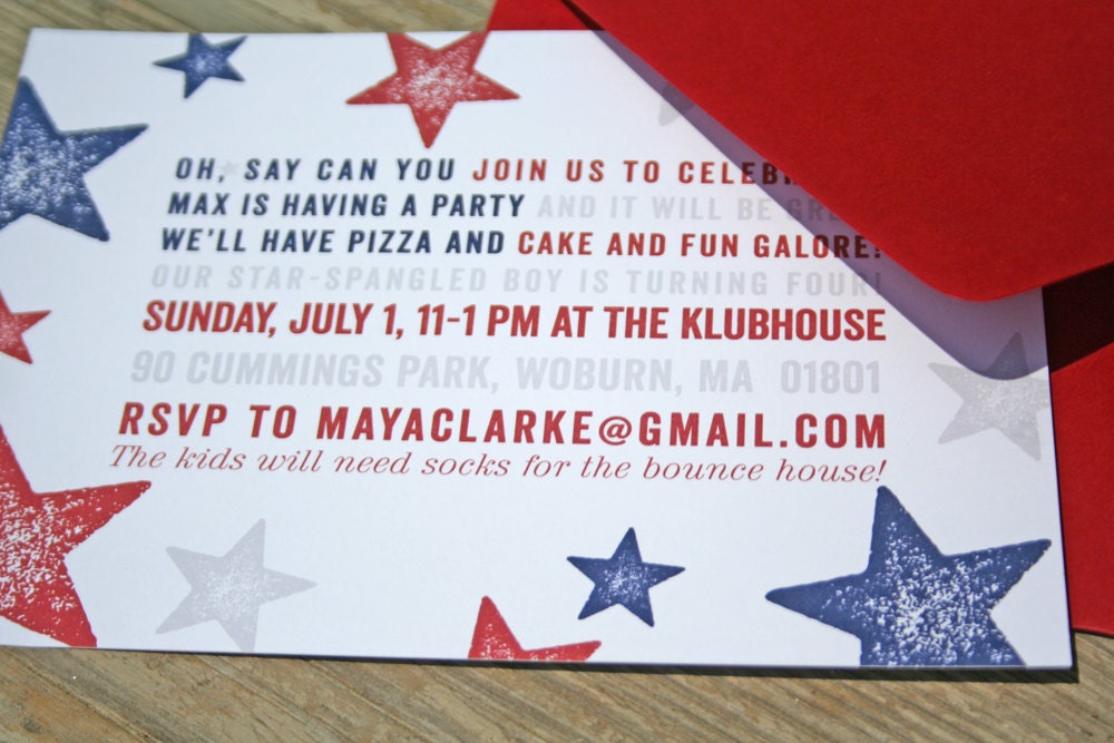 Fourth of July Invitations