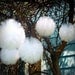 Large Tulle Pom Pom Balls - Custom Unique handmade decorations, 12 inch diameter - 34 color choices
