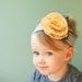 designer blossom SNUGARS yellow polka dot headband hair band hat beanie cap baby infant toddler girl newborn