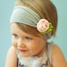 petite rose SNUGARS headband baby toddler infant newborn girls head band in