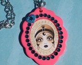 Fortune Teller Cameo Necklace Boho Kawaii One Of A Kind Gypsy