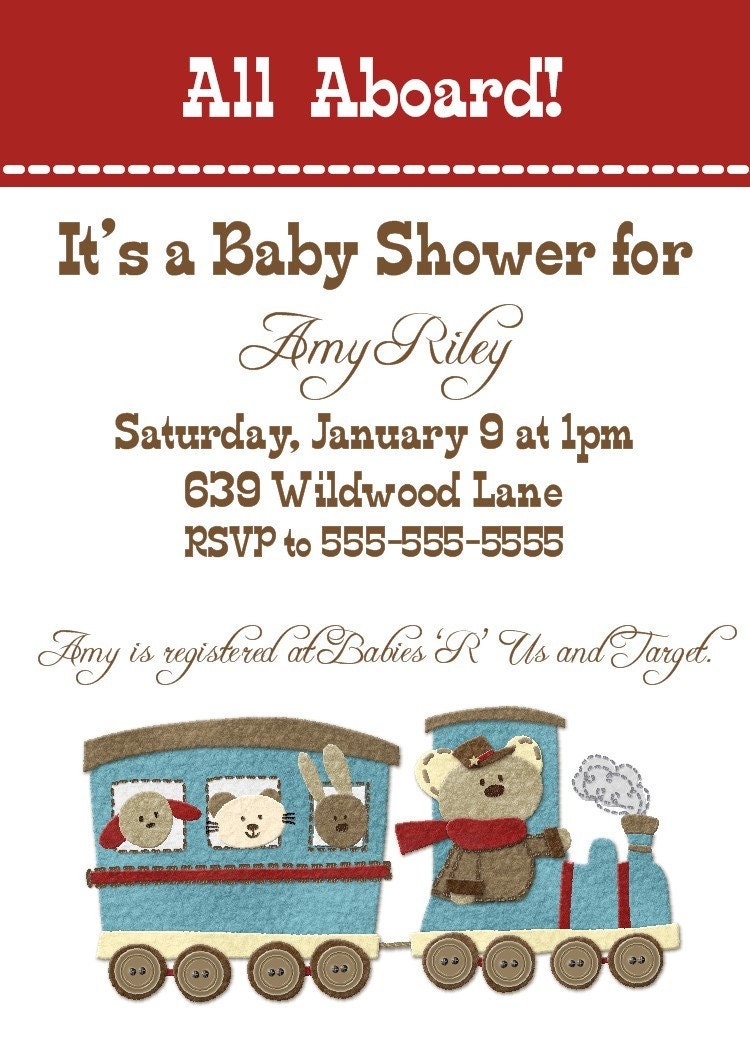 Train Baby Shower