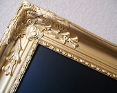 42x30-Extra Large Hollywood Glam Broque Ornate Vintage Frame Chalkboard-Magnetic Chalkboard-Chalkboard-Chalk Board-Menu Board-Gold-Any Color